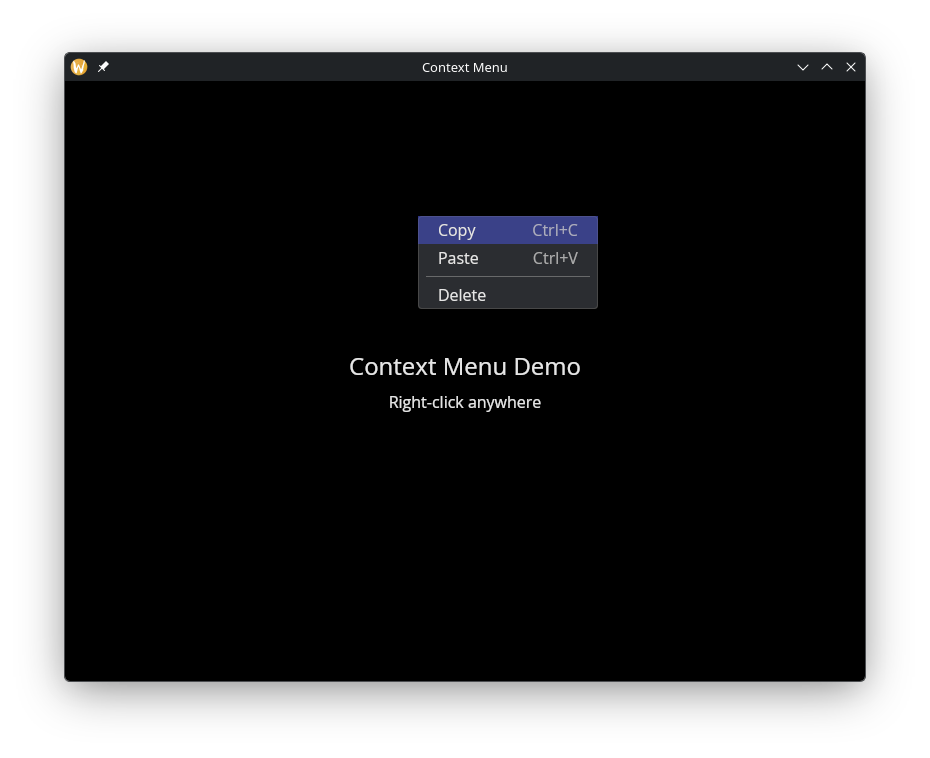 Context Menu
