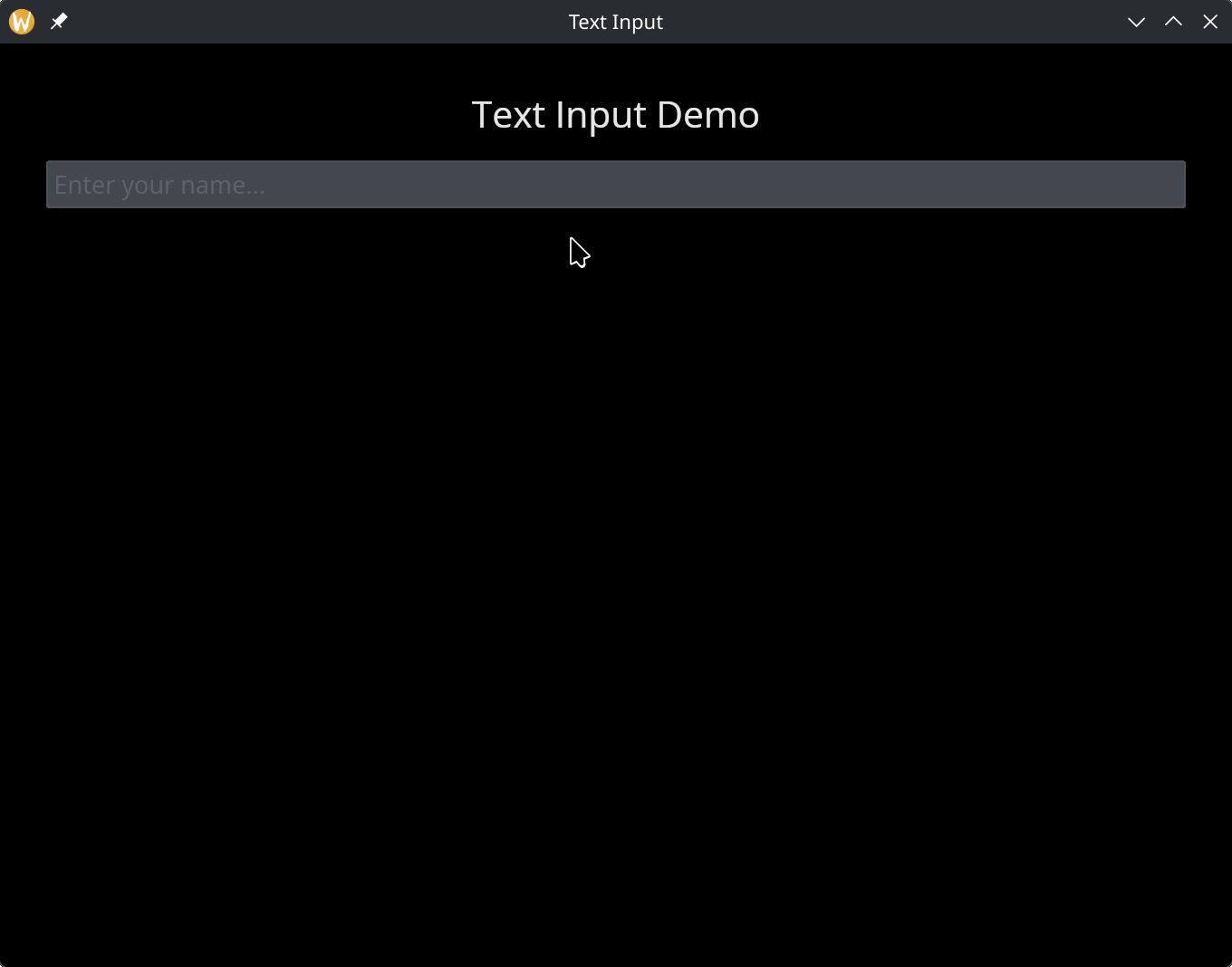 Text Input