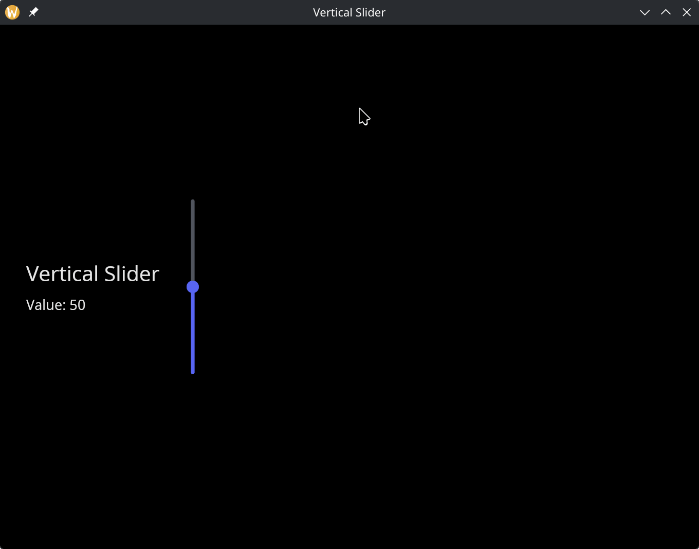Vertical Slider