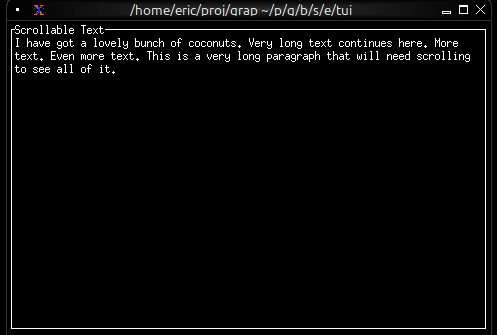 Scrollable Paragraph