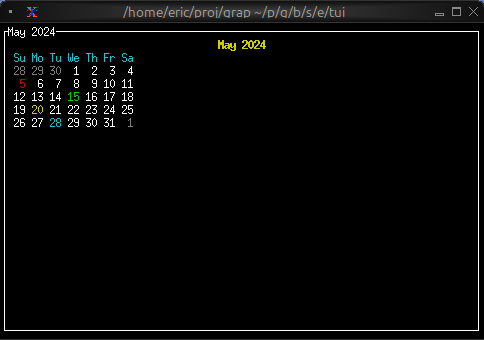 Calendar With Events