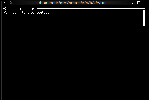 Scrollable Paragraph